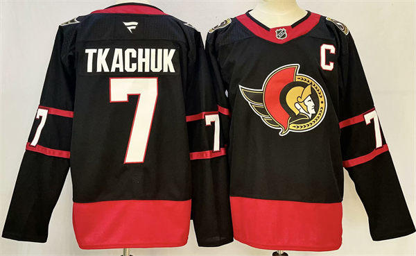 Youth Ottawa Senators #7 Brady Tkachuk Fanatics Home Black Player Jersey